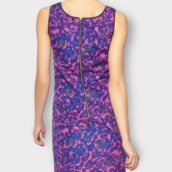 Anthropologie PIM + LARKIN Purple floral sleeveless Sheath dress women’s size M - Picture 2 of 10